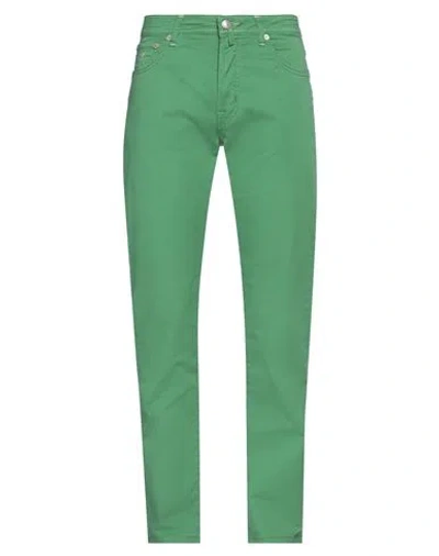 Jacob Cohёn Man Pants Light Green Size 33 Cotton, Elastane