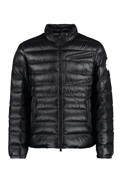 Moncler Amalteas Techno Fabric Down Jacket In Black
