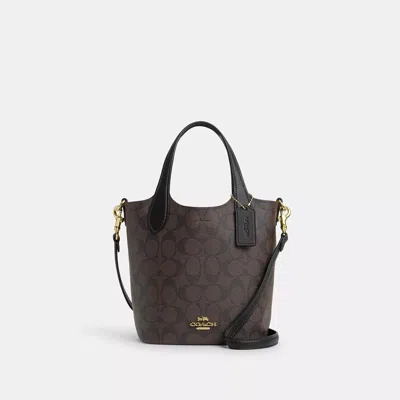 Coach Outlet Hanna Bucket Bag In Signature Canvas In Brown