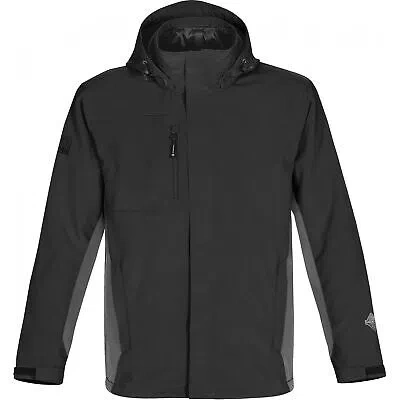 Pre-owned Stormtech Herren Atmosphere 3-in-1 Performance-jacke, Wasserdicht, (rw3286) In Schwarz/granit