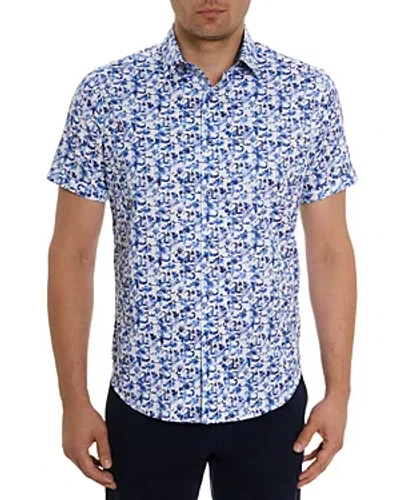 Robert Graham Kaanapali Paisley Cotton Blend Woven Shirt In Blue