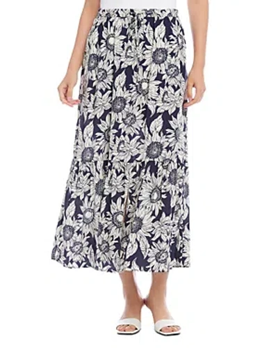Karen Kane Floral Midi Skirt In Print