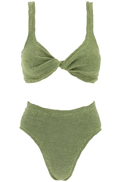 Hunza G . Jamie Bikini Set In 绿色的