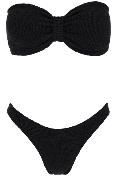 Hunza G . Jean Bikini Set In 黑色的