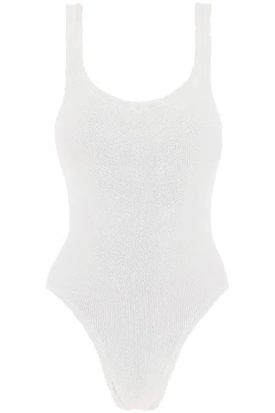 Hunza G . Square Neck Swimsuit In 白色的