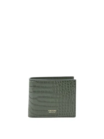 Tom Ford "t Line" Wallet In 绿色的