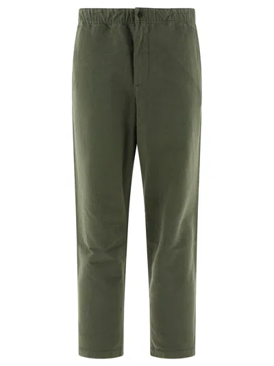 Norse Projects Ezra Relaxed Organic Stretch Twill Trouser In Green