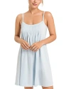 Hanro Juliet Pleated Chemise In Whispering Blue