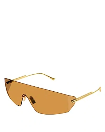 Bottega Veneta 99mm Mask Sunglasses In Orange Solid