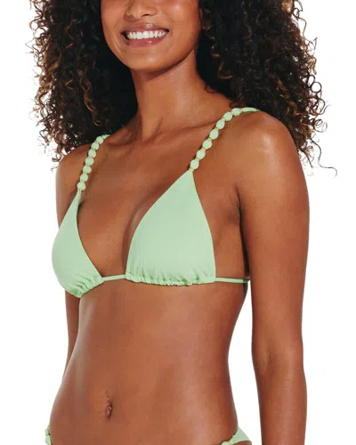 Vix Solid Beads Tri Parallel Top In Green