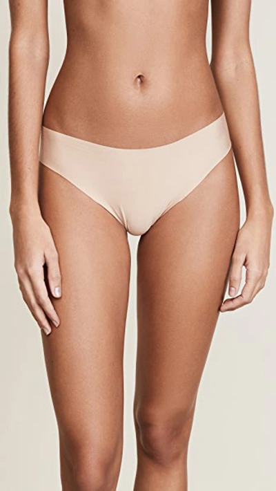 COMMANDO BUTTER MID RISE THONG ALMOND,COMMA40289