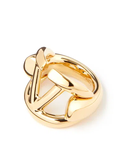 Valentino Garavani Vlogo Signature Rings In Gold