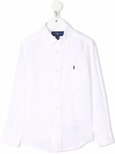 Ralph Lauren Camicia In Lino In White