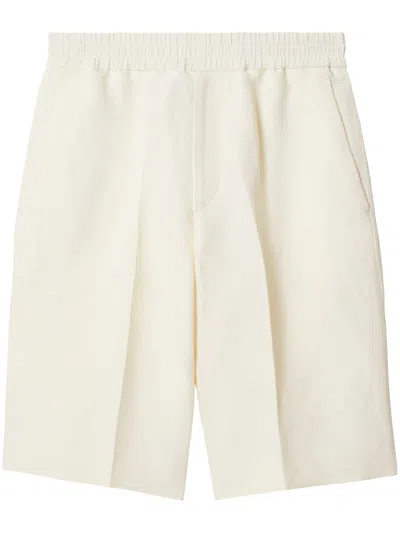 Burberry Pantaloncini Sartoriali In White