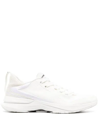Lanvin Men's Runner Low Top Sneakers In White