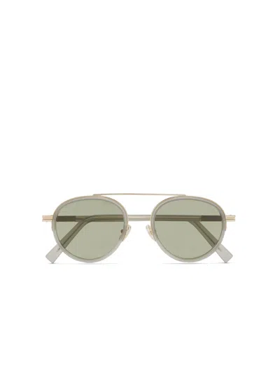 Zegna Green Orizzonte Ii Acetate And Metal Sunglasses In Vert
