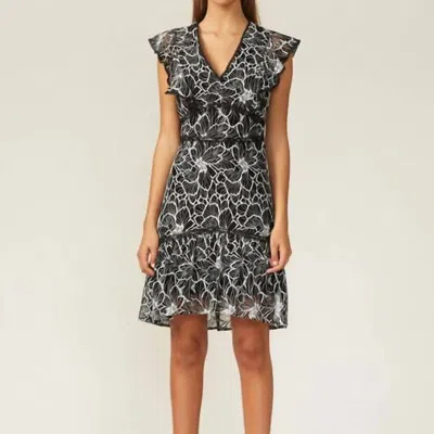 Adelyn Rae Lace Dress In Black/white