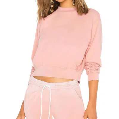 Cotton Citizen Milan Cropped Sweatshirt In Blush In Pink