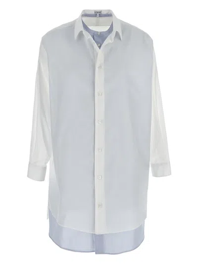 Loewe Shirt Dress In White