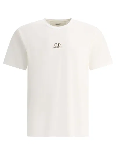 C.p. Company 24/1 Jersey Artisanal Three Cards T-shirt In Off-white