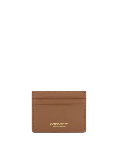 Carhartt Vegas Leather Cardholder In 褐色