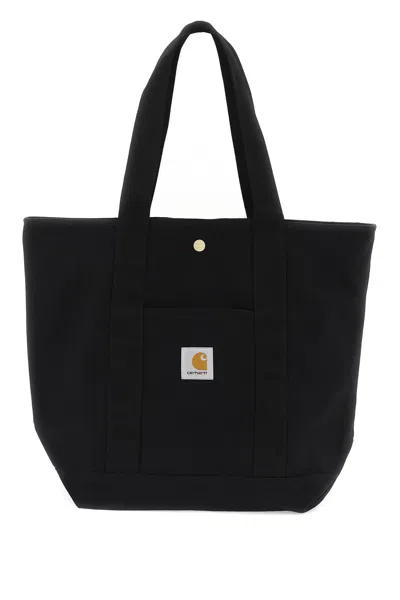 Carhartt Wip Dearborn Tote Bag In Italian In Black