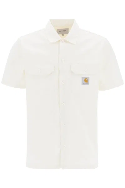 Carhartt Short-sleeved S/s Master Shirt In Bianco