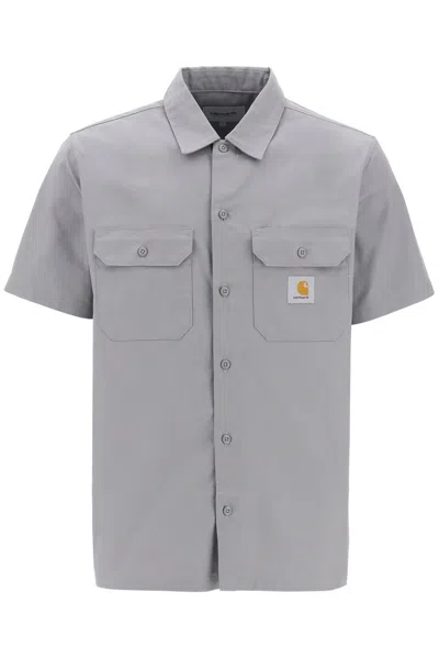 Carhartt Short-sleeved S/s Master Shirt In Grey