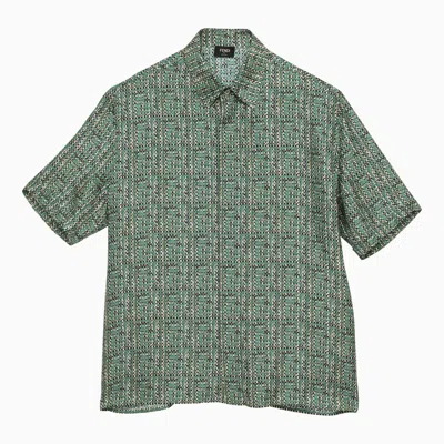 Fendi Mint Ff Shirt In Green