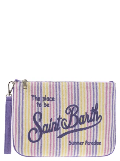 Mc2 Saint Barth Parisienne - Clutch Bag With Wrist Loop In Purple