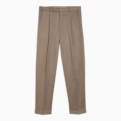 Pt Torino Colonial Cotton Rebel Trousers In Neutral
