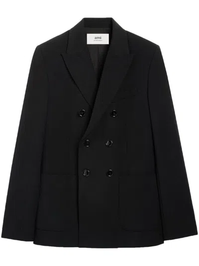Ami Alexandre Mattiussi Ami Paris Outerwear In Black