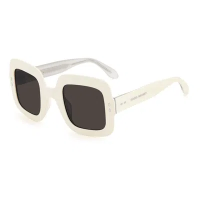 Isabel Marant Square Frame Sunglasses In White