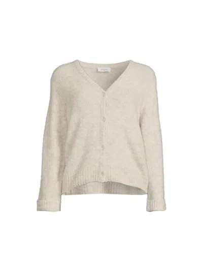 American Vintage Women's East Button Cardigan In White