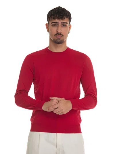 Gran Sasso Round-necked Pullover In Ruby