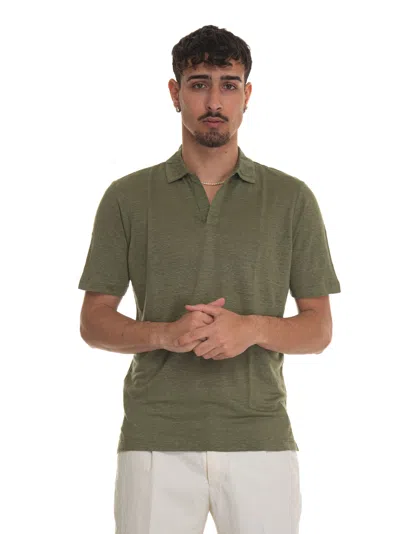 Gran Sasso Jersey Polo Shirt In Green