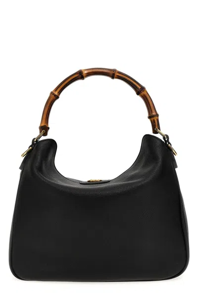 Gucci Medium Diana Shoulder Bag In Black