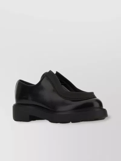 Prada Lace-up Leather Shoes Platform Sole