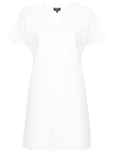 Apc A.p.c. Robe Esme Clothing In White