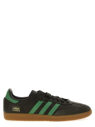 Adidas Originals Samba Og Sneaker In Shadow Olive/preloved Green/gum4