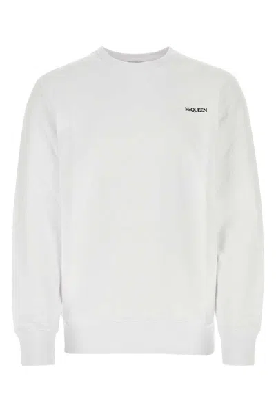 Alexander Mcqueen Sweatshirts In Opticalwhite