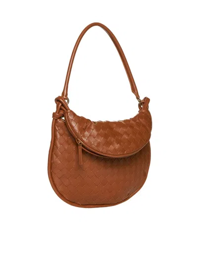 Bottega Veneta "hobo Gemelli" Medium Shoulder Bag In Brown
