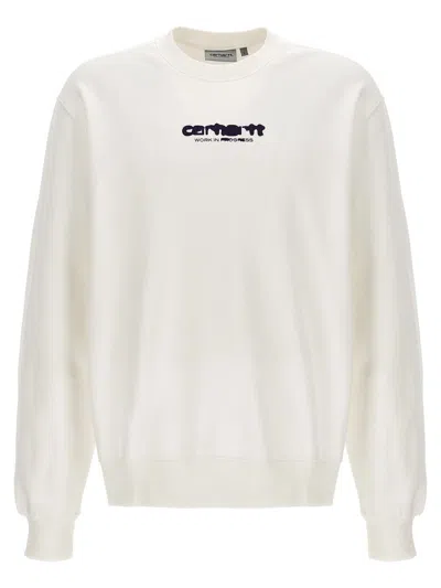 Carhartt Wip 'ink Bleed' Sweatshirt In White