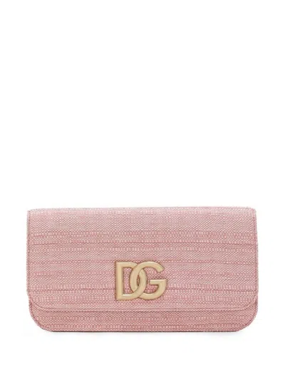 Dolce & Gabbana Bag With Logo In Pink