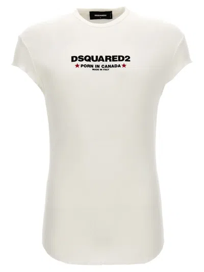 Dsquared2 Porn In Canada T-shirt In Blanco