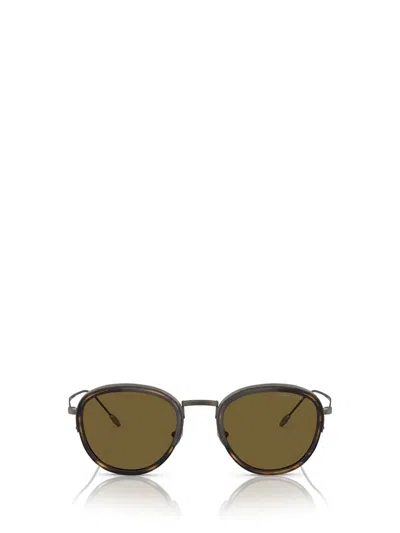 Giorgio Armani Sunglasses In Brushed Gunmetal