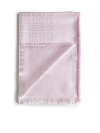 Givenchy Silk Scarfs In Old Pink Fils Argent