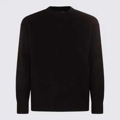 Isabel Benenato Black Cashmere And Wool Blend Sweater