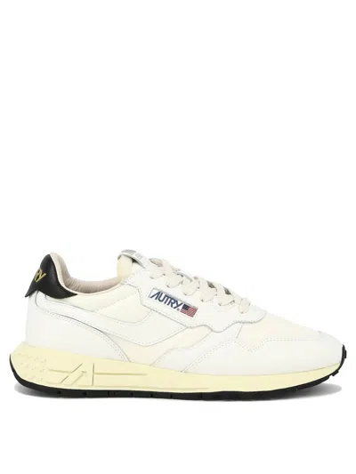 Autry Reelwind Leather Sneakers In White
