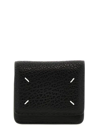 Maison Margiela 'four Stitches' Wallet With Chain In Black